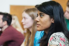 Students sitting in a lecture theatre