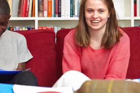 two students in a tutorial