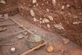 Archeological excavation in Spain