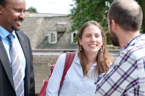 Students talking