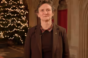 Vice-Chancellor Professor Irene Tracey in Merton College Chapel