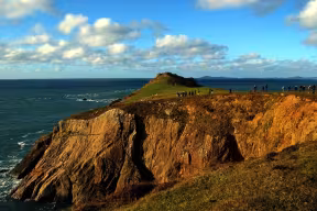 A cliff by the sea