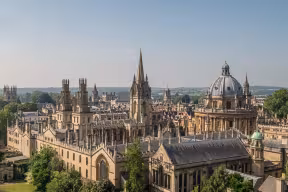 Oxford skyline with view of Radcliffe Camera and the University Church