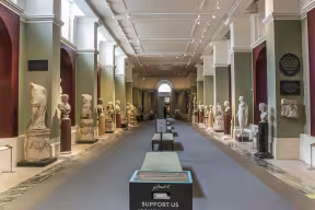 The Greek and Roman sculpture gallery at the Ashmolean Museum