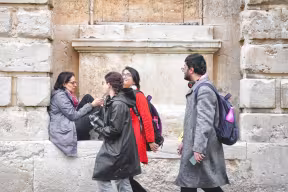 Students at the Radcliffe Camera