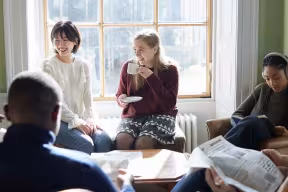 Students in a common room