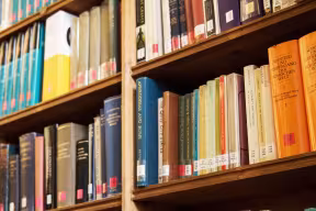 Books in a college library