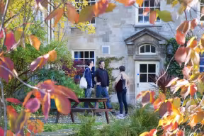 Autumnal scene in Balliol College, Oxford