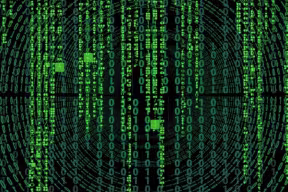 Concept image of digital matrix.