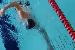 Swimmer in a pool