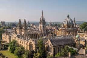 Oxford skyline with view of the Radcliffe Camera and the University Church