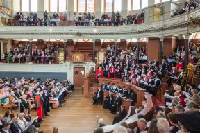Encaenia, interior of the Sheldonian Theatre