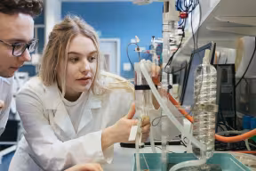 a group of students in a lab