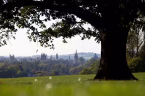  A VIEW OF THE 'DREAMING SPIRES' FROM THE TOP OF SOUTH PARK