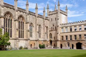 A view of New College chapel and quad
