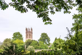 VIEW OF THE MAGDALEN COLLEGE TOWER