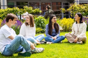 Students at an Oxford college