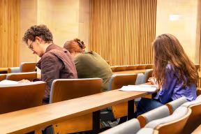 Students in a lecture room