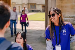 Student ambassadors on Open Day