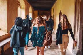 Graduate Access Programme participants on their way to an event.