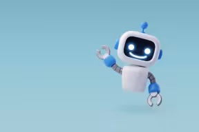 3d Vector Robot chatbot, AI in science and business, Technology and engineering concept.