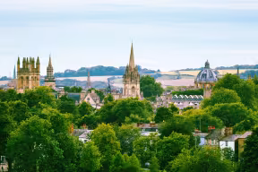 Oxford skyline from South Park