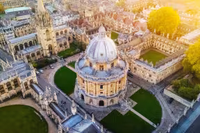 Sunset over Radcliffe Camera from above