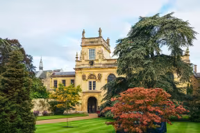 Trinity College front quad clock tower
