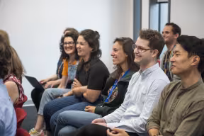 Audience in a lecture at the Oxford University Centre for Integrative Neuroimaging