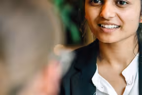 young woman's face