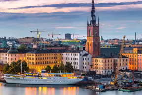 Stockholm city skyline 