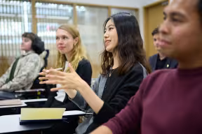 Students in an in-person Careers session 