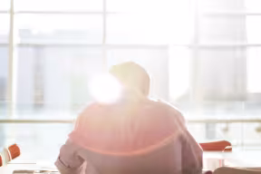 person working alone
