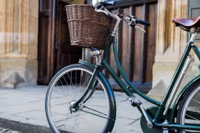 Bike in front of college