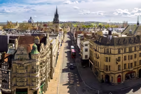 Oxford skyline Radcliffe Camera wide angle