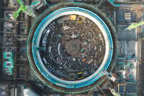 Nuclear power plant under construction
