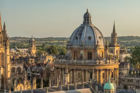 The Oxford skyline, including the historic Radcliffe Camera