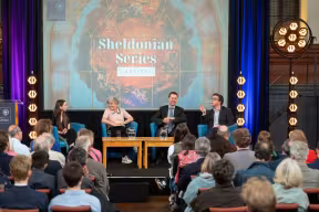 Panellists at the Sheldonian Series held on 20 May 2026