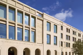 External view of the Stephen A. Schwarzman Centre for the Humanities
