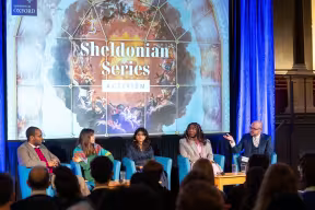 Panellists at the Sheldonian Series on Activism, 4 February 2026