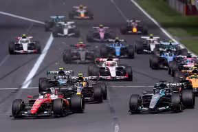 Formula 1 teams on track