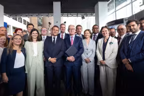 President Macron attended an event to mark the Entente CordIAle Paris-Saclay – Oxford-Cambridge AI Initiative during his State Visit to the UK