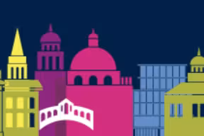 Welcome to Oxford colourful skyline