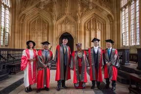 Image of 2024 honorands standing together in the Divinity School