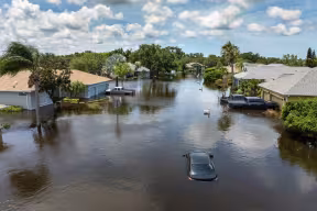 Flooded suburbs in Florida, USA. Credit: Bilanol, Getty Images