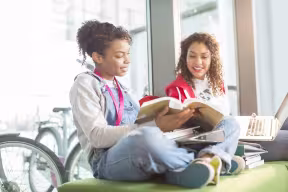 Students studying