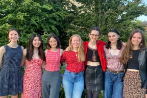 A photo of the seven members of the PERIODically team. Felicity Smith and Josie Sams first and second from right, respectively. 
