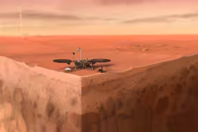 A Cutaway of InSight on Mars