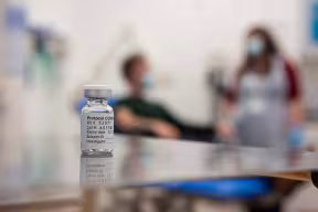 Vial of COVID-19 vaccine