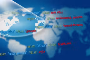 World map with code. Credit: Oxford Internet Institute. 